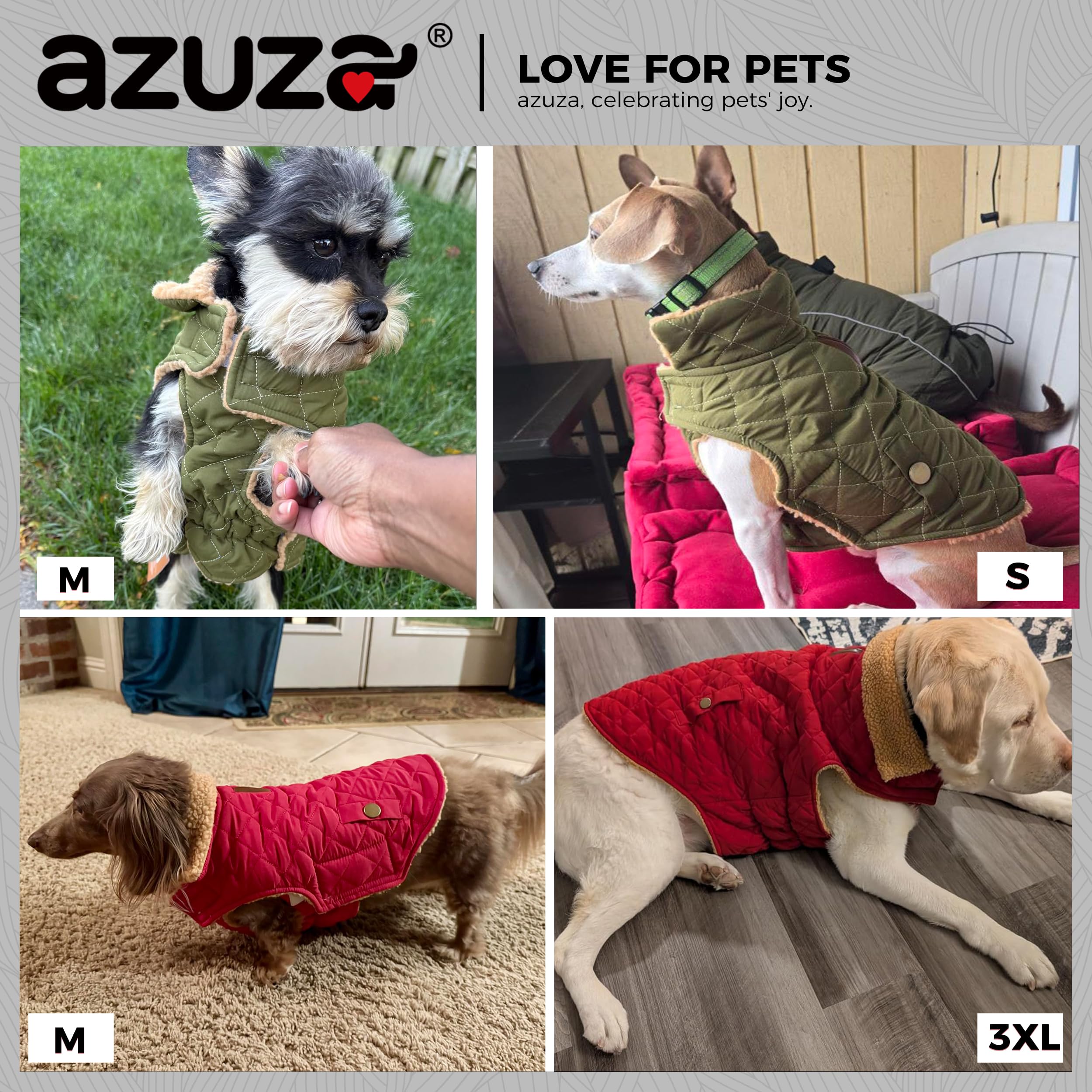 Azuza thick fleece rose red 2xl neck-coverage close-up emphasizes warmth
