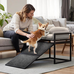 AZV dog stairs textured ramps enhance grip for confident indoor access.