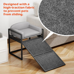 AZV non-slip dog stairs removable-cushion features washable cushion cover for easy cleaning