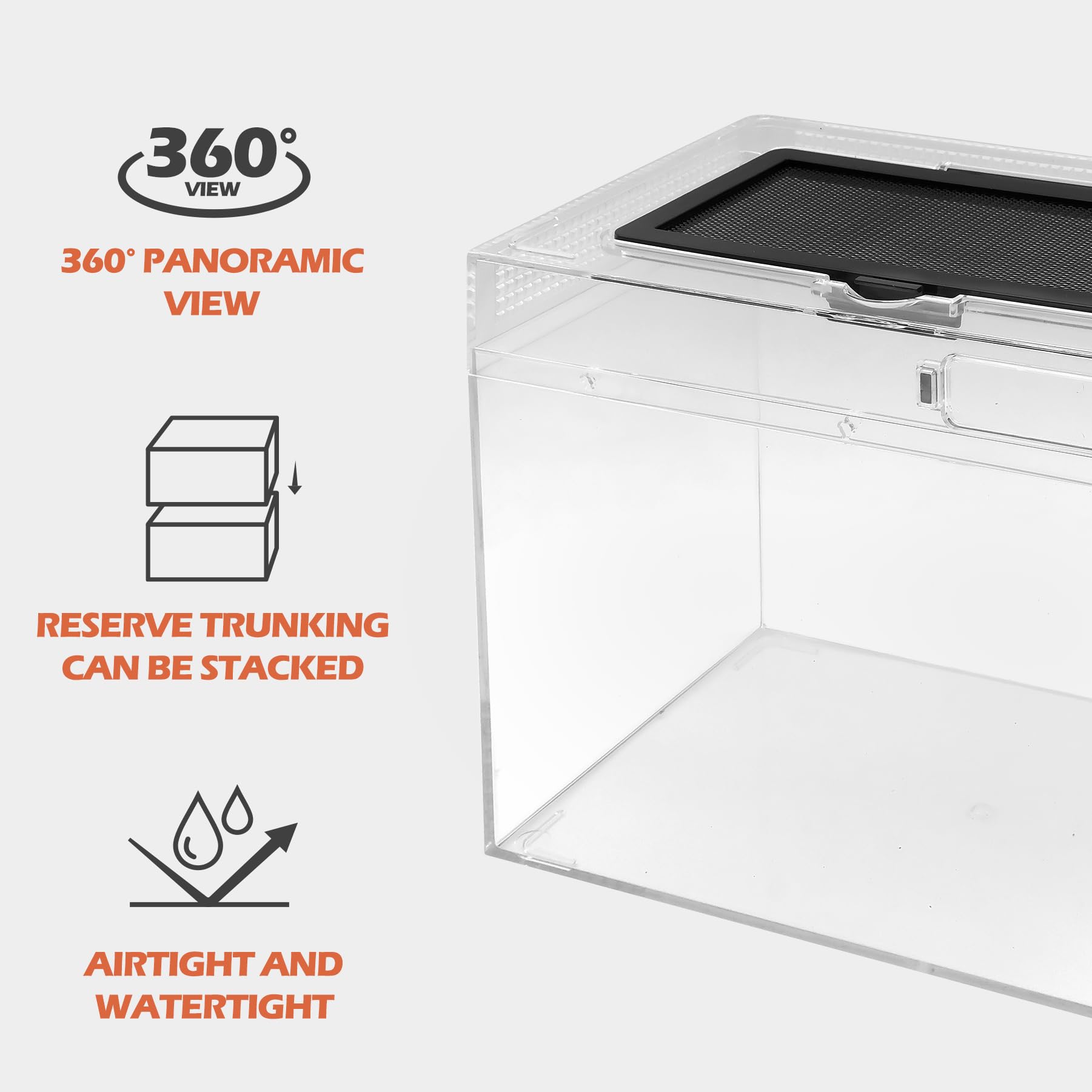 AZV reptile terrarium starter kit hammock and hide cave setup.