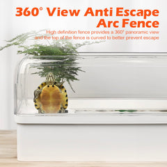 AZV Turtle Tank Starter Habitat Kit multi-zone layout promotes activity and natural behaviors.