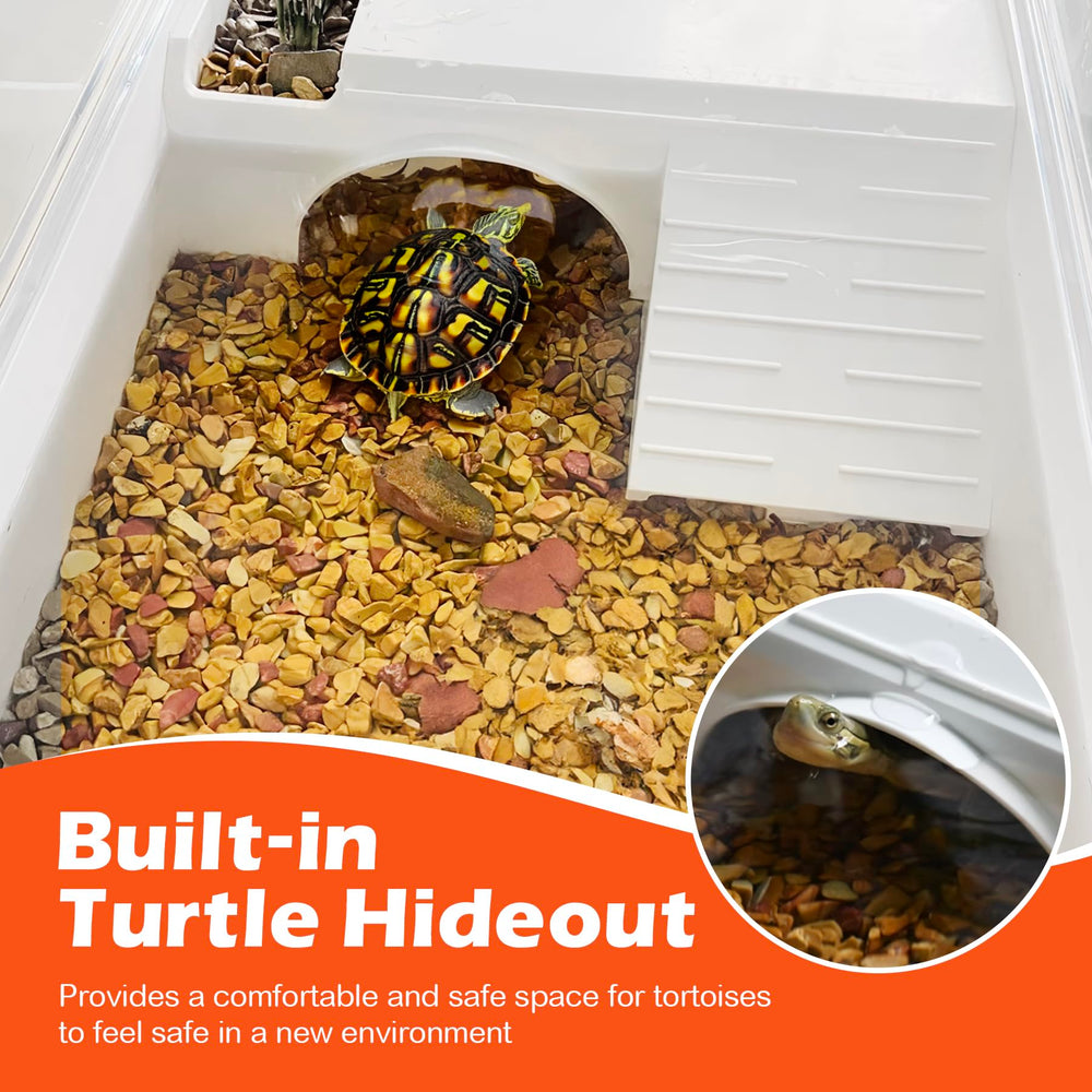 AZV Turtle Tank Starter Habitat Kit included pump and UV lamp for reliable care.