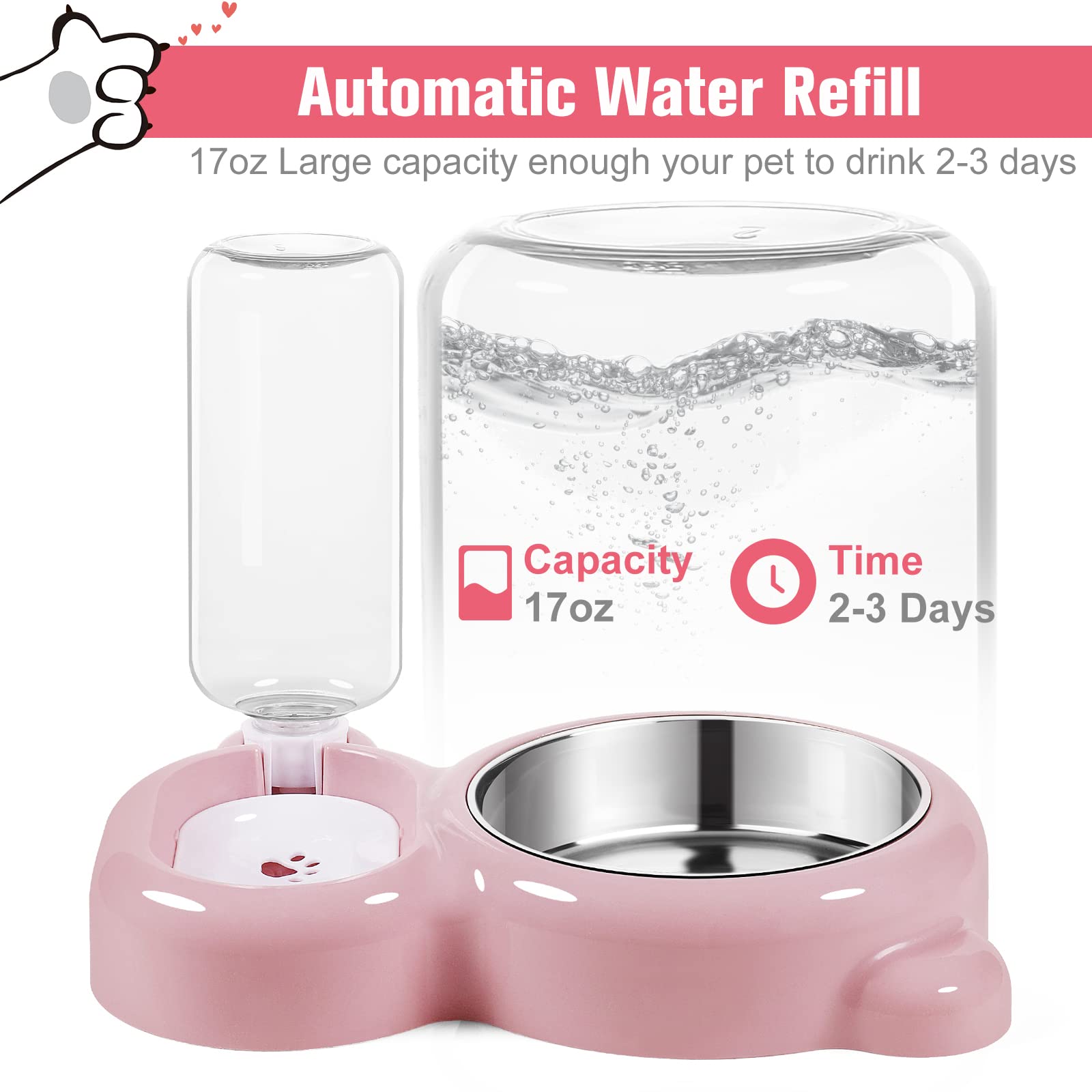 Azwraith detachable stainless-steel bowl demonstrates easy cleaning and durability.