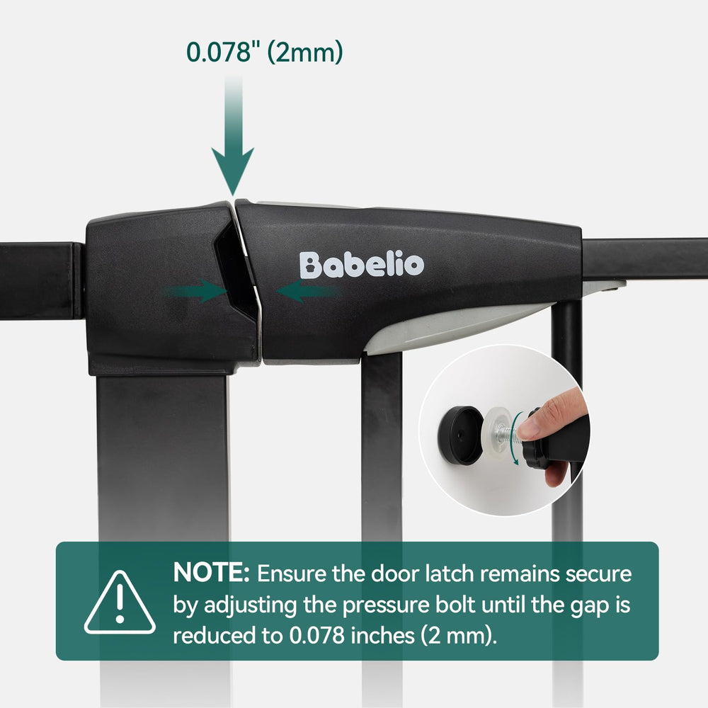 Babelio 30-inch tall design suitable for toddlers and medium pets.