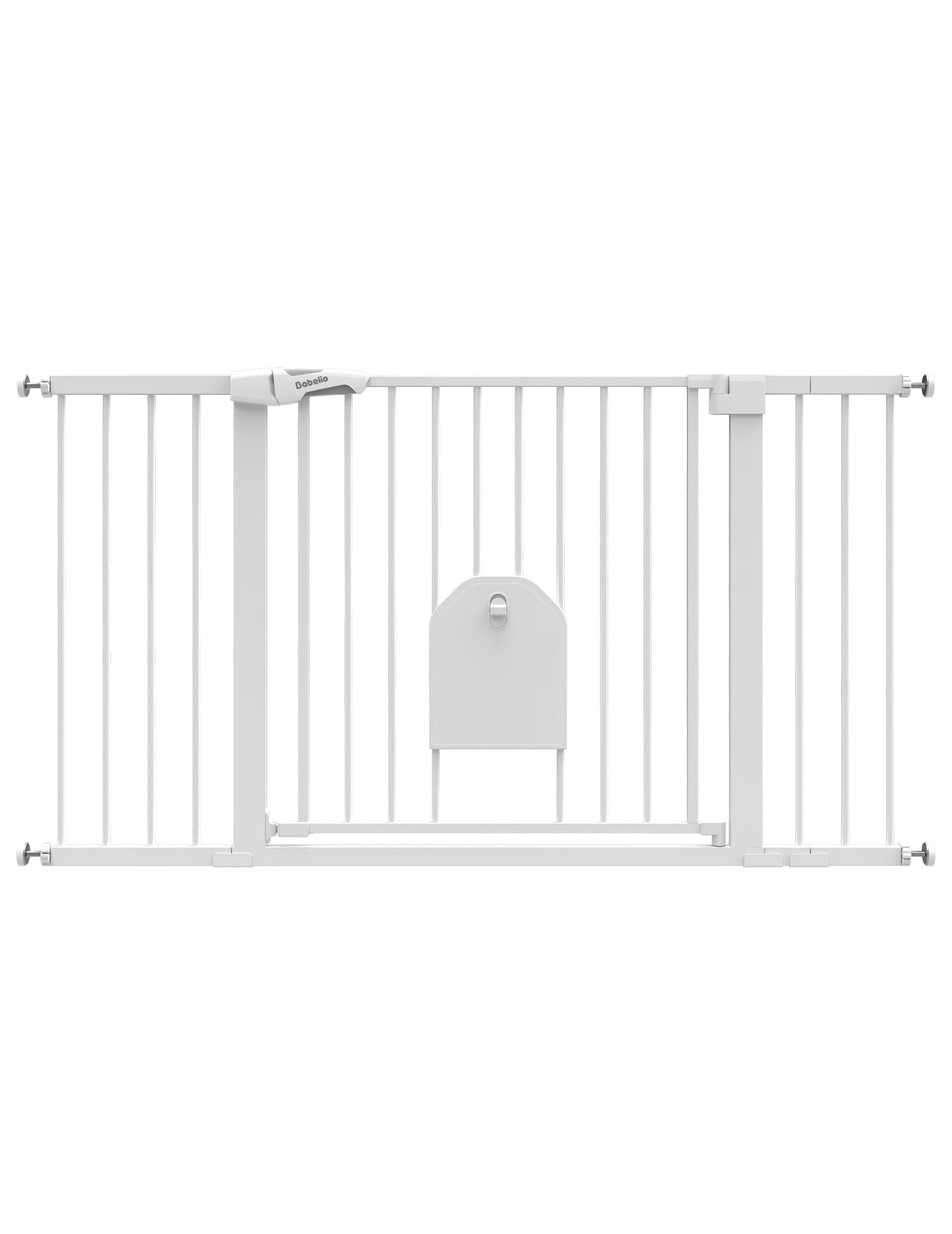 BABELIO 36-56in extra-wide cat door gate shows easy stroller and adult passage