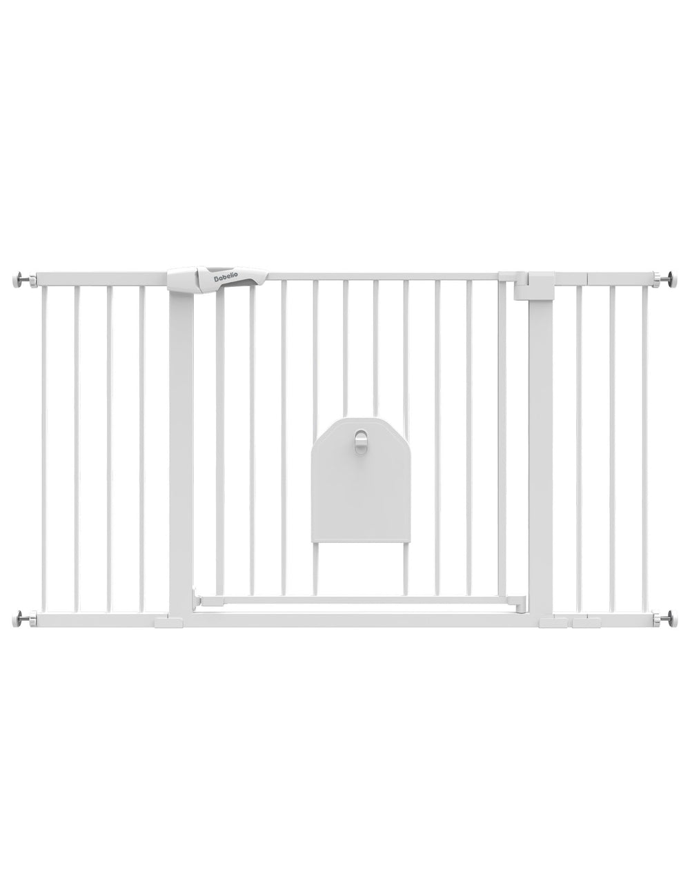 BABELIO 36-56in extra-wide cat door gate shows easy stroller and adult passage