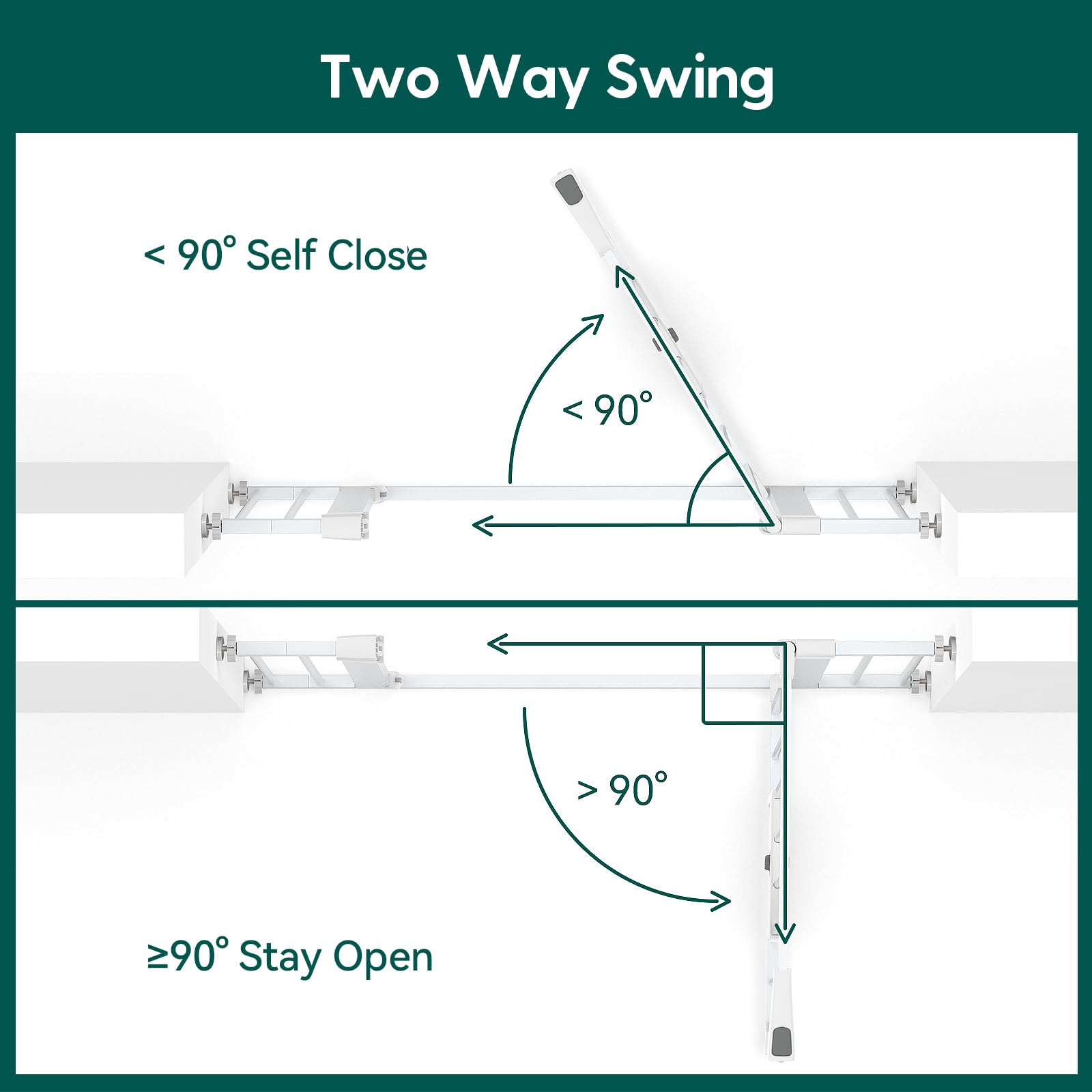 BABELIO wall-to-gate tension bolts — easy setup for stairs or doorways