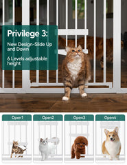 BABELIO auto-close two-way swing gate in action for busy households.