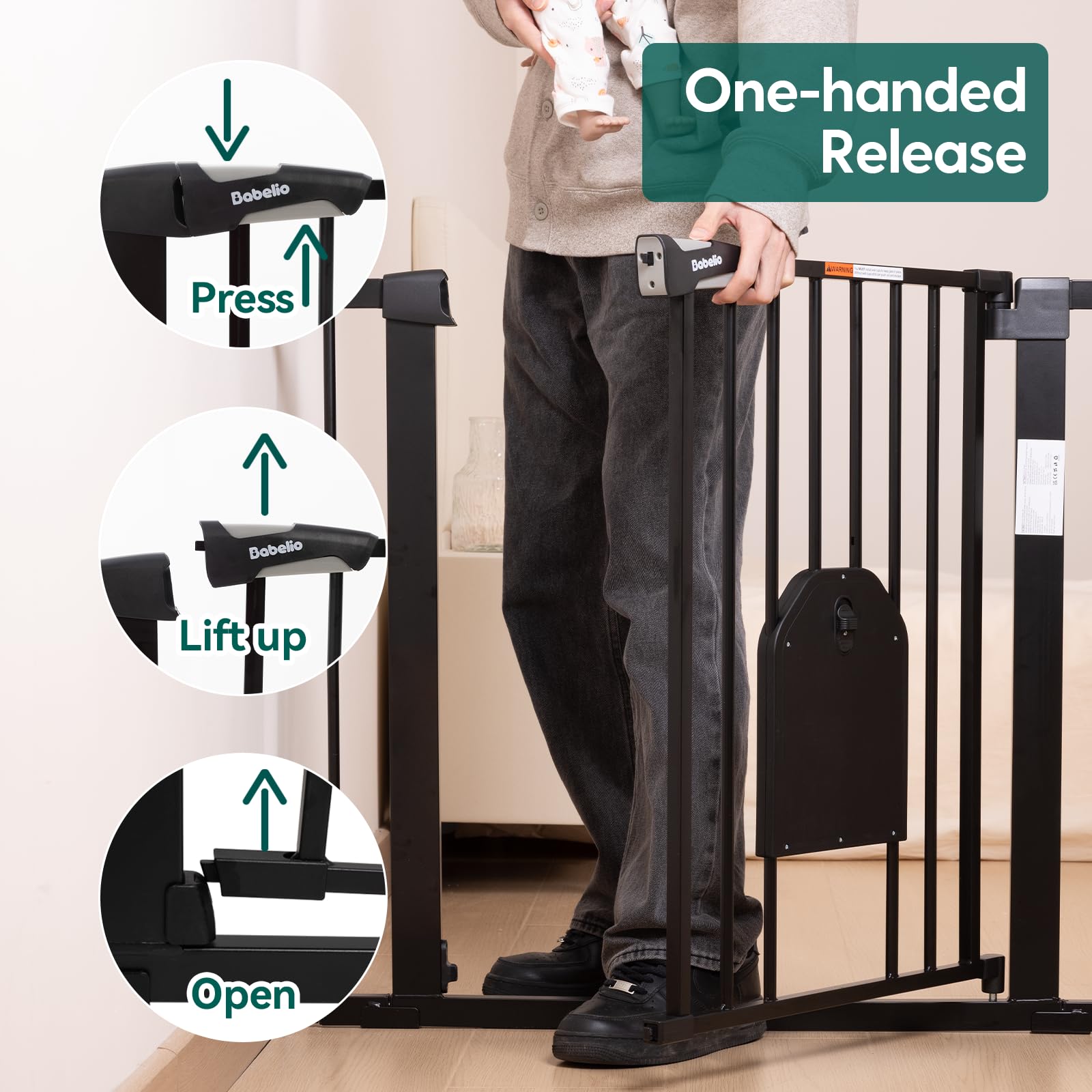 Babelio cat door close-up, lockable pet access for households.