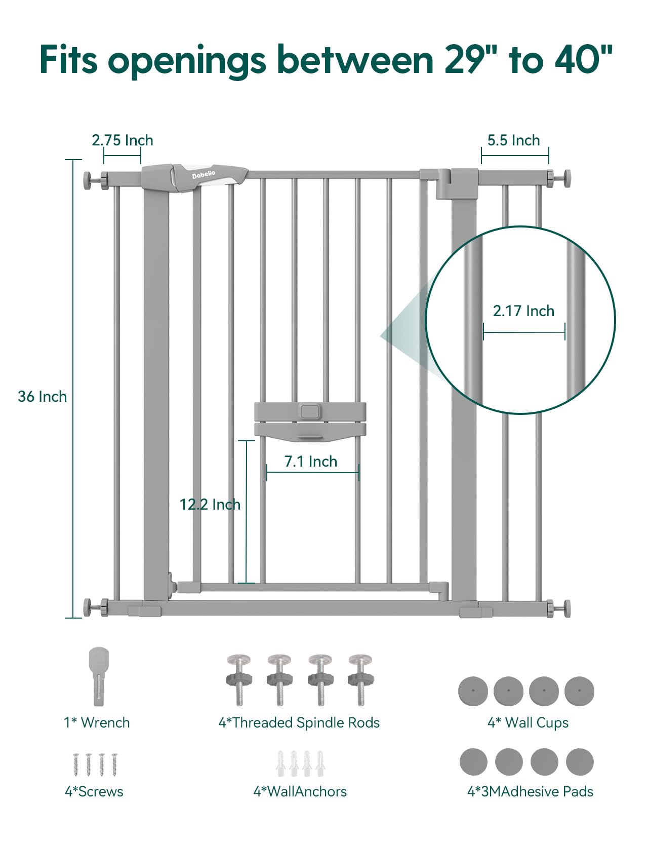 BABELIO cat door slider demonstrates adjustable pass-through for small pets