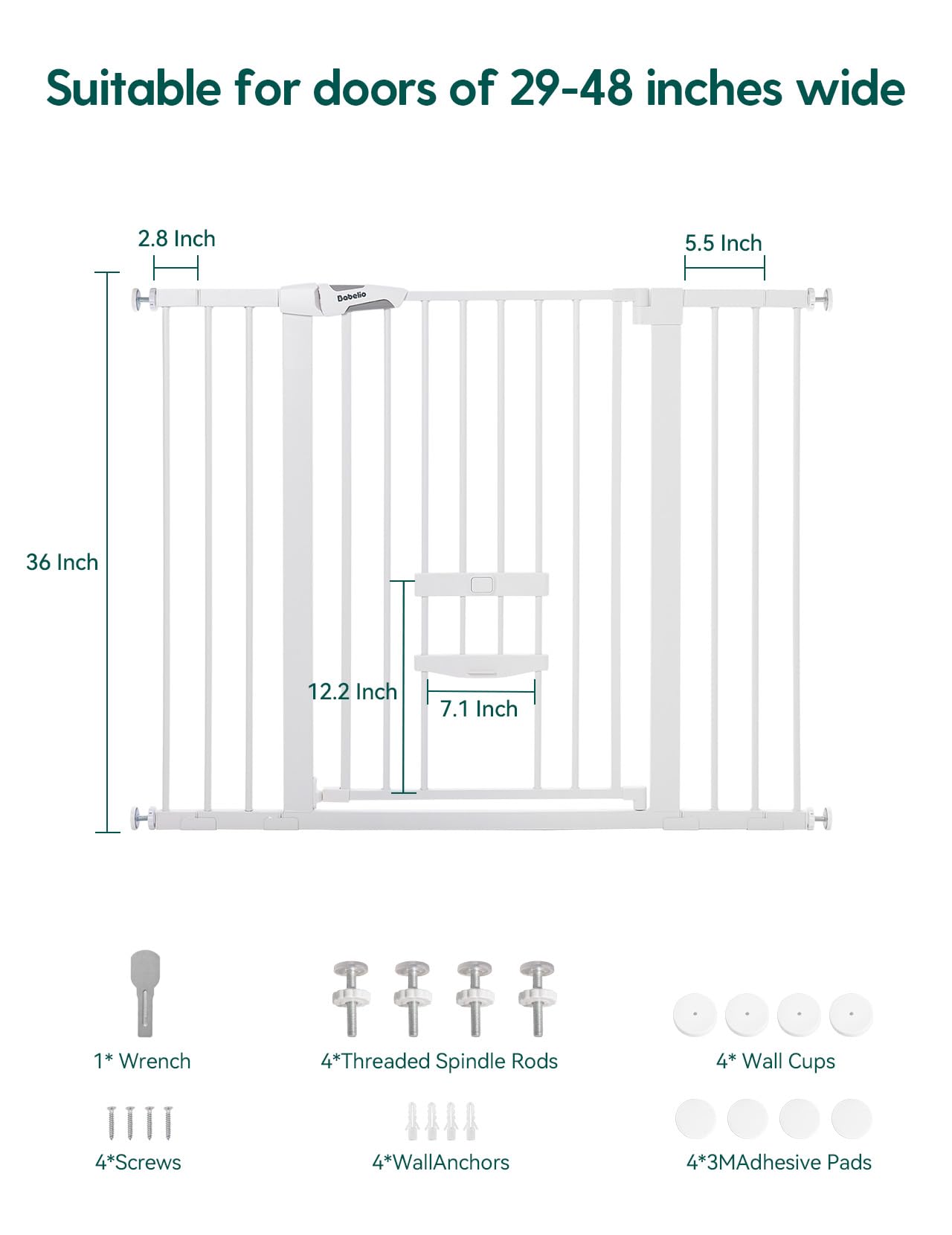 BABELIO cat door upgrade slides with six lock levels for small pets passage.