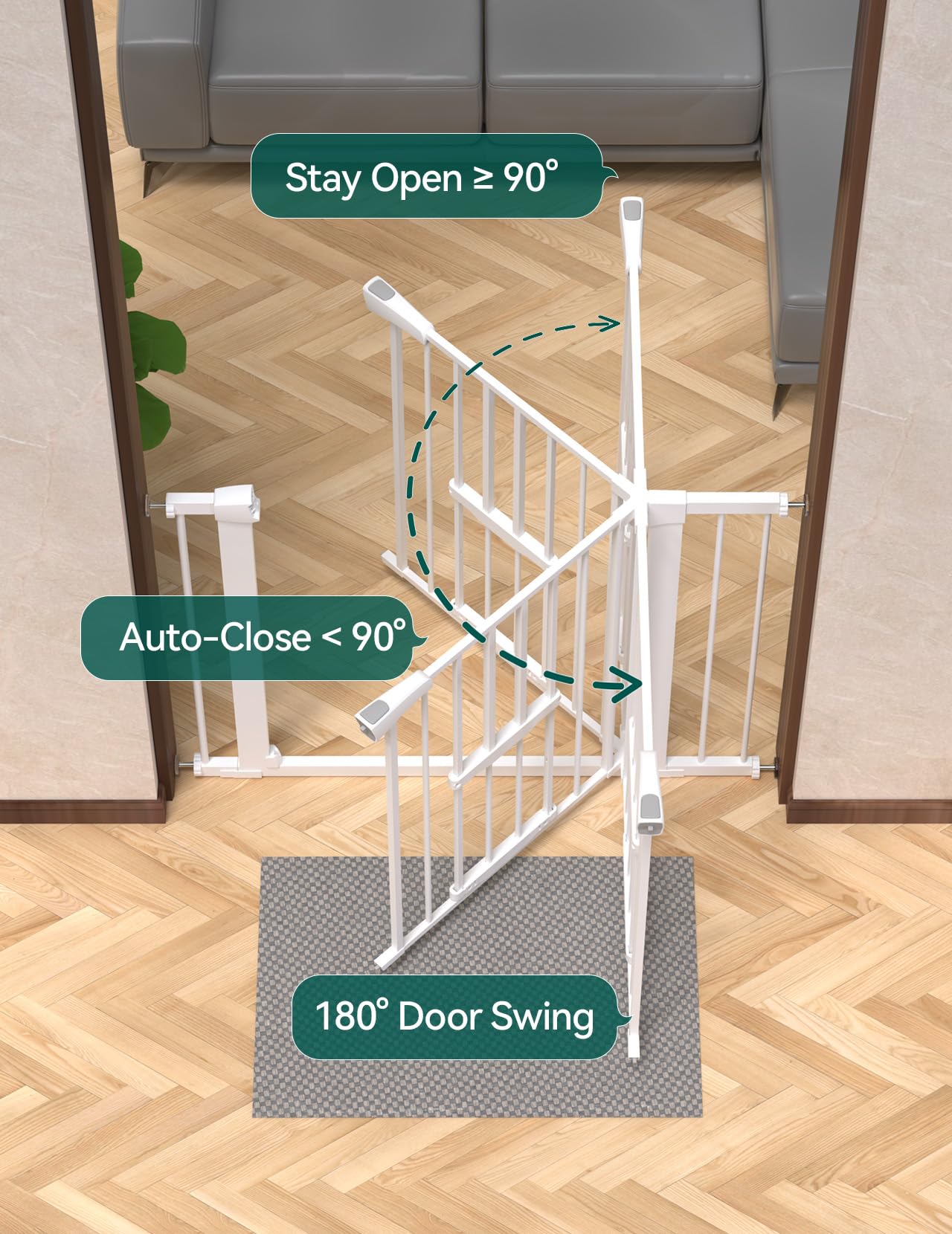 BABELIO extension kit included shows adjustable width to 40 inches.