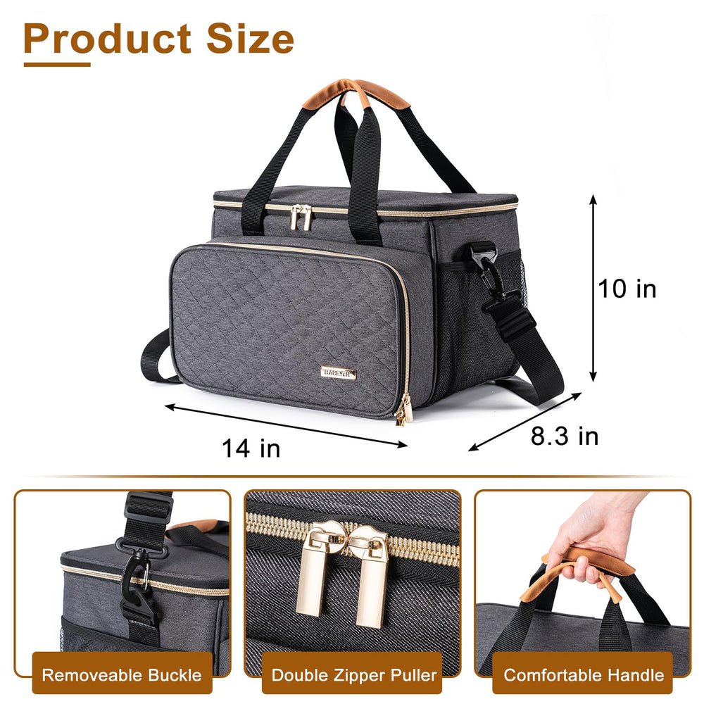 BABEYER dog grooming kit bag doubles as organized storage for essentials.