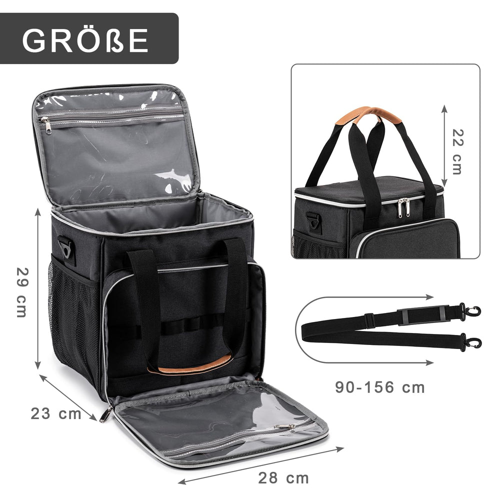 BABEYER Bag back mesh pocket stores towels or tools for easy access.
