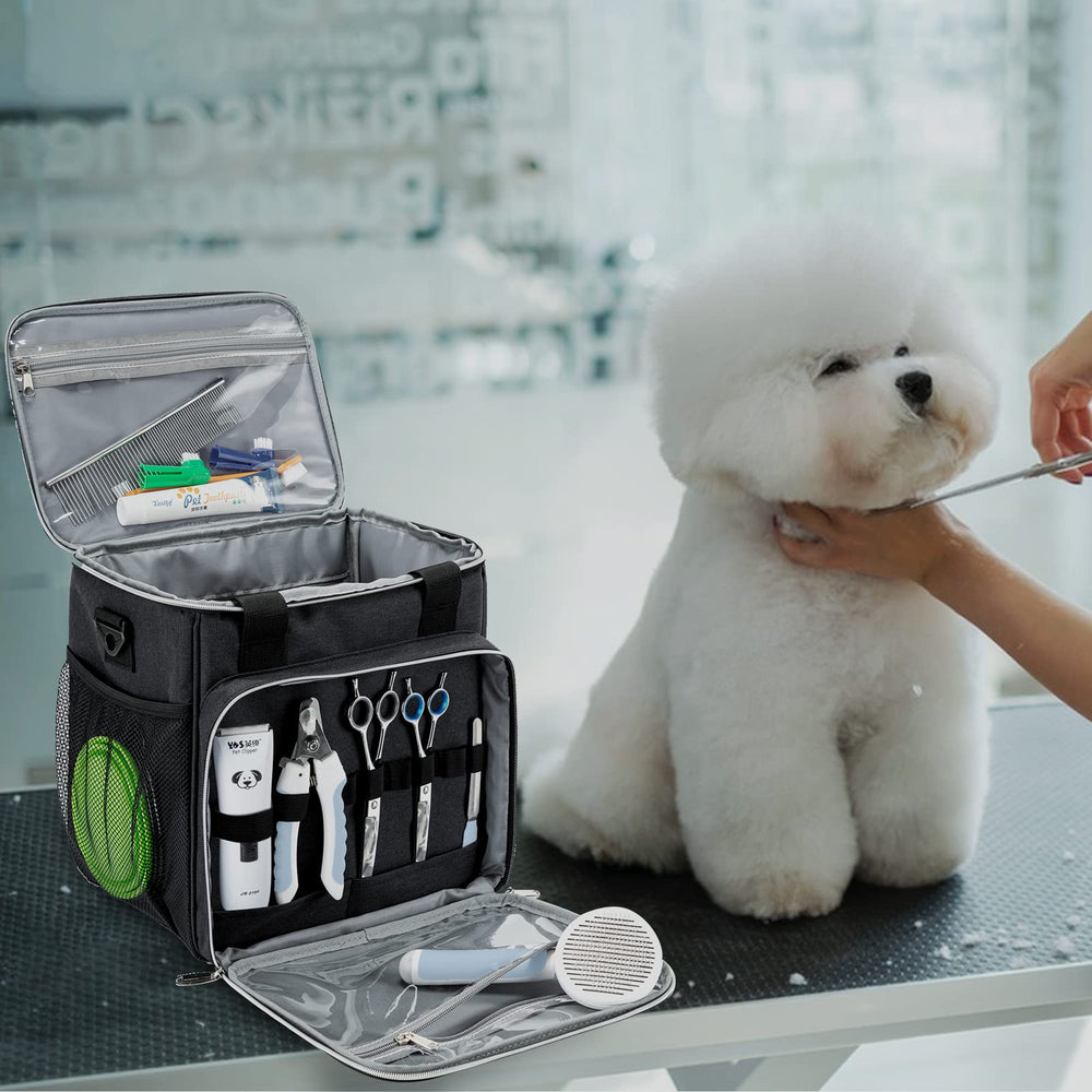 BABEYER Bag durable polyester construction supports daily grooming trips.