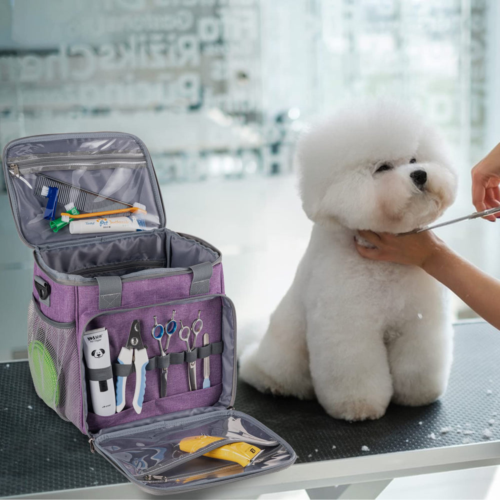 BABEYER Pet Grooming Tote dimensions fit 11L x 9.1W x 11.4H for ample storage
