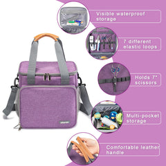 BABEYER Pet Grooming Tote interior pockets neatly separate brushes and gloves