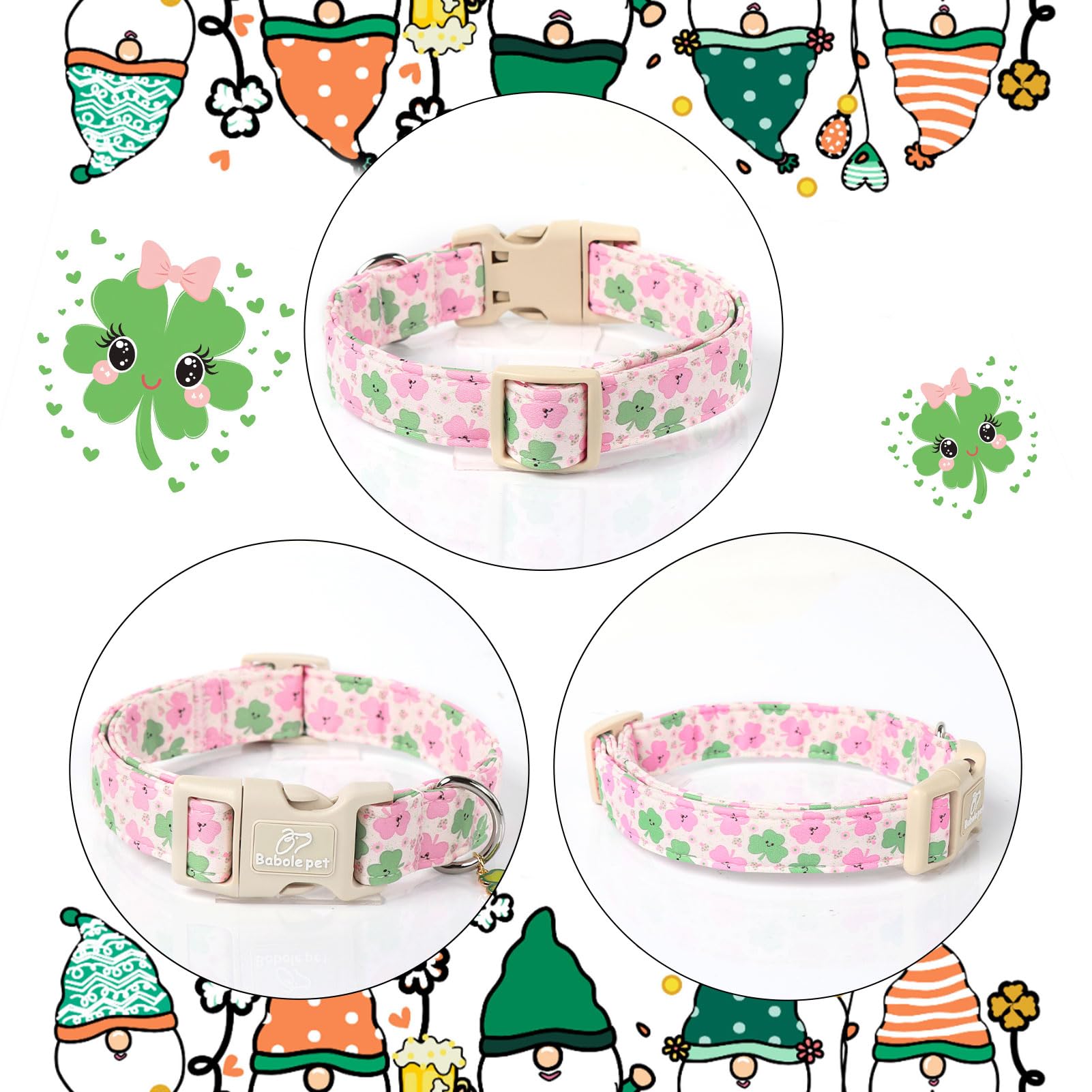 Babole Pet adjustable neck collar 16-26 inches fits giant dogs securely