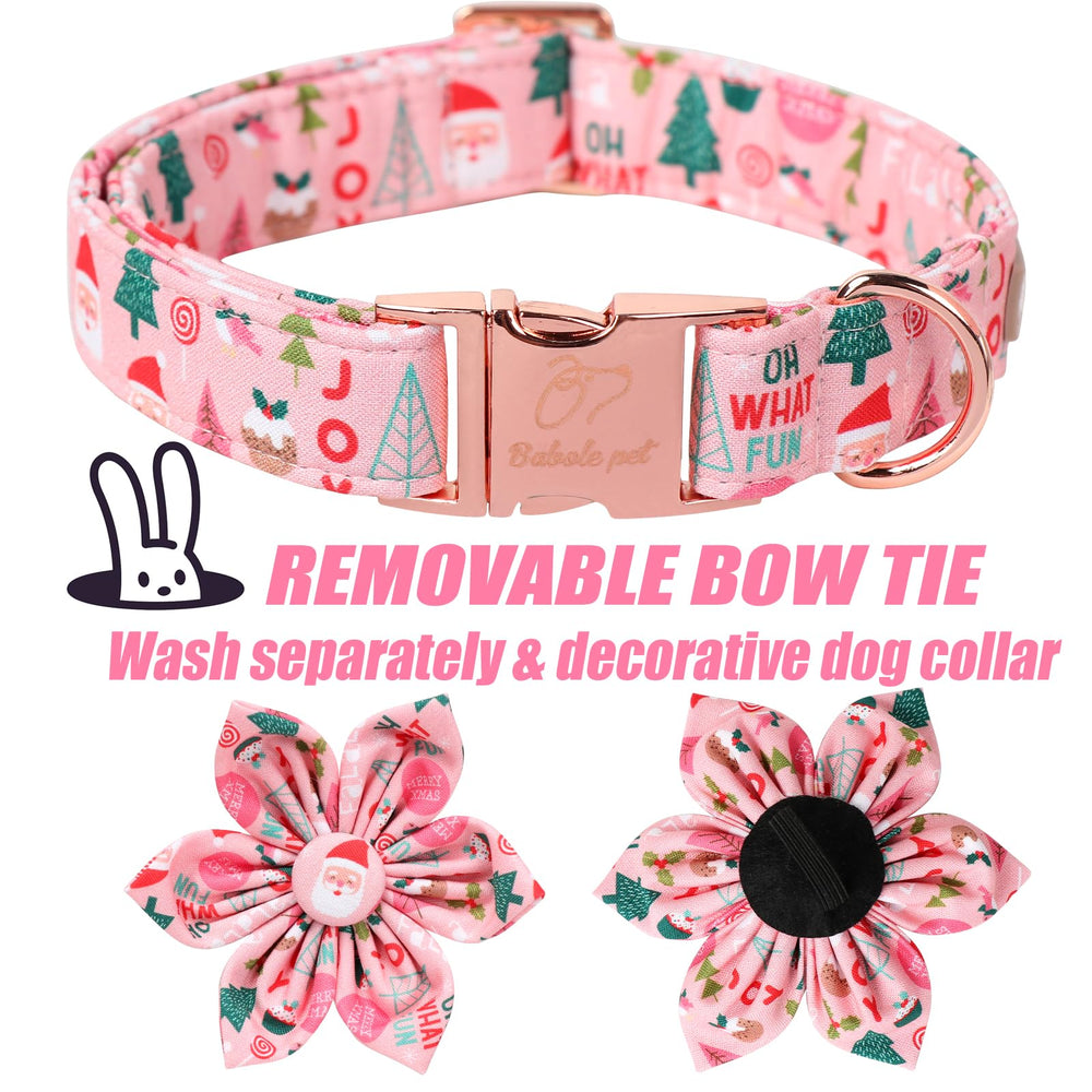 Babole Pet Christmas collar ideal for photos and holiday gatherings