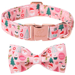 Babole Pet Christmas collar with adjustable neck 16–26 inches for a secure fit.
