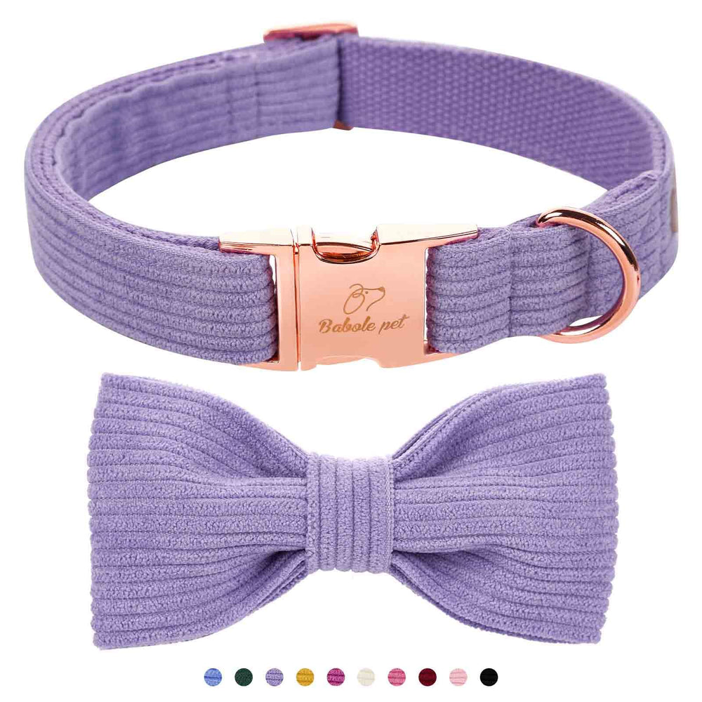 Babole Pet lavender dog collar buckle closeup showing secure buckle and adjustable fit