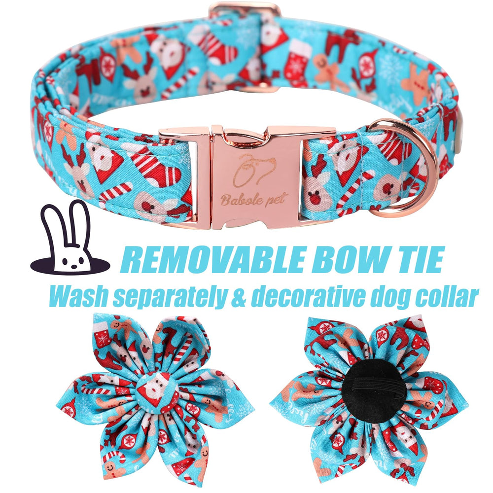 Babole Pet removable flower tie collar enables DIY styling with festive looks.