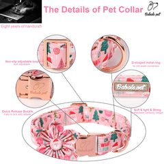 Babole Pet removable flower tie for DIY holiday styling.