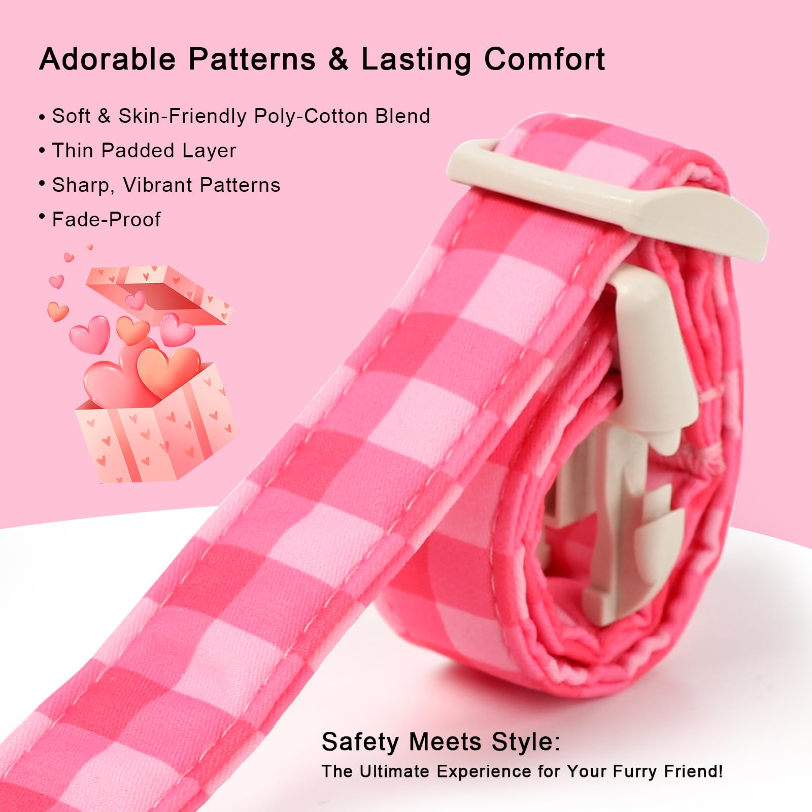 Babole Pet soft breathable poly-cotton collar with padding for all-day wear