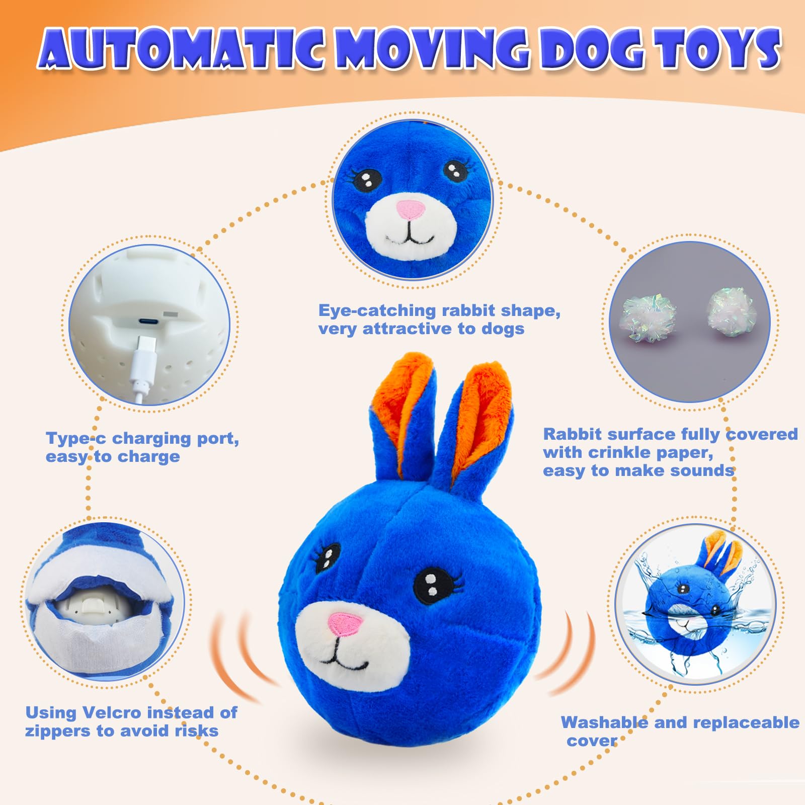 BABOLI interactive-dog-toy vibrating-ball ready for indoor-outdoor play.