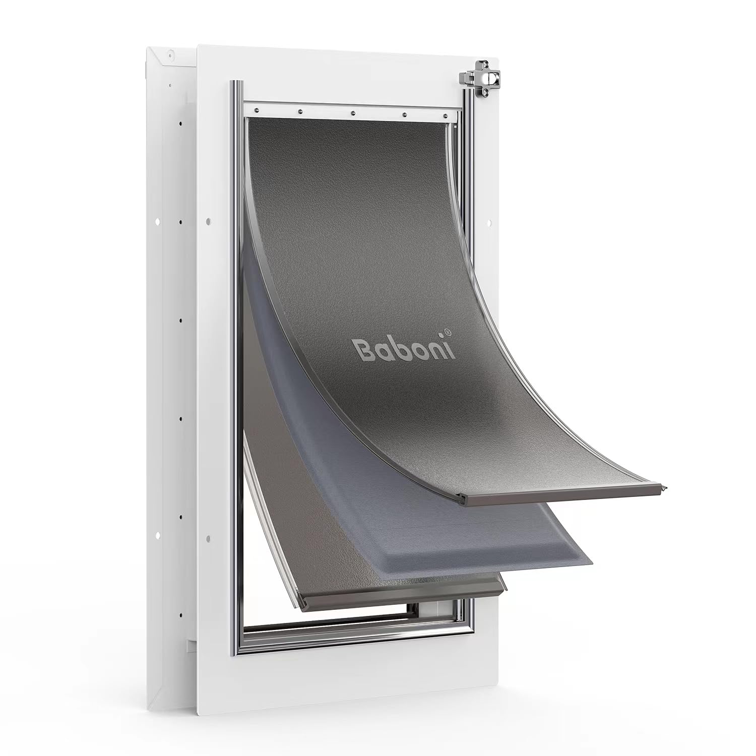 Baboni 3-flaps pet door frame for hands-free pet entry