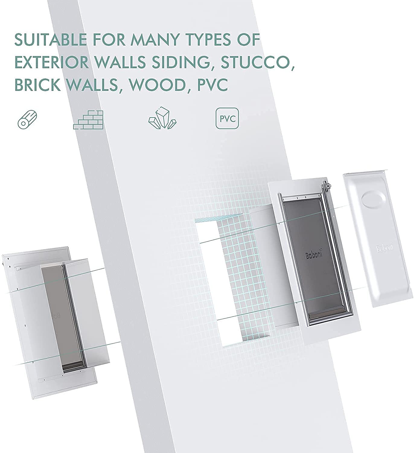 Baboni weather sealing minimizes outdoor air intrusion.