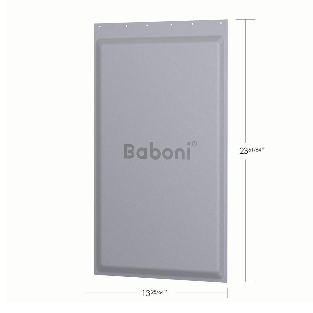 Baboni insulated flap close-up for XL pet door showing weatherproof seal and rain protection.