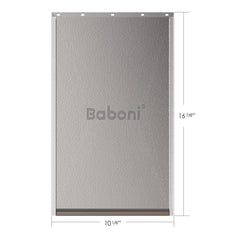 Baboni large flap installation with screwdriver for quick DIY replacement