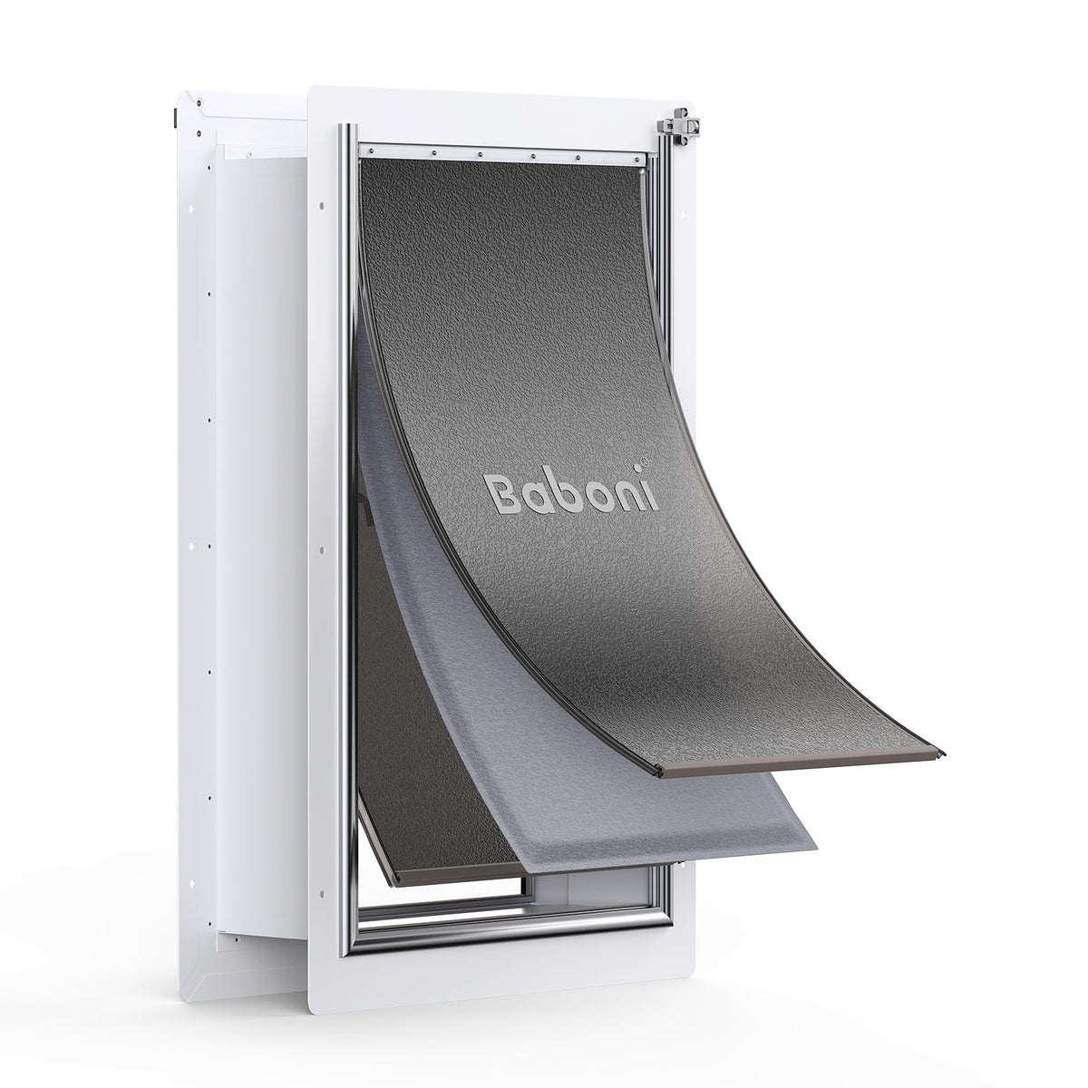 Baboni 3-flap wall pet door with weatherproof design