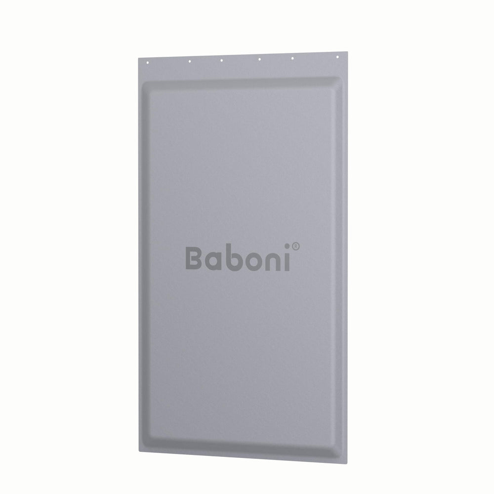 Baboni replacement insulated flap for XL pet door, close-up shows insect protection and weather sealing.