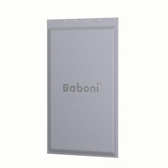 Baboni replacement insulated flap for XL pet door, close-up shows insect protection and weather sealing.