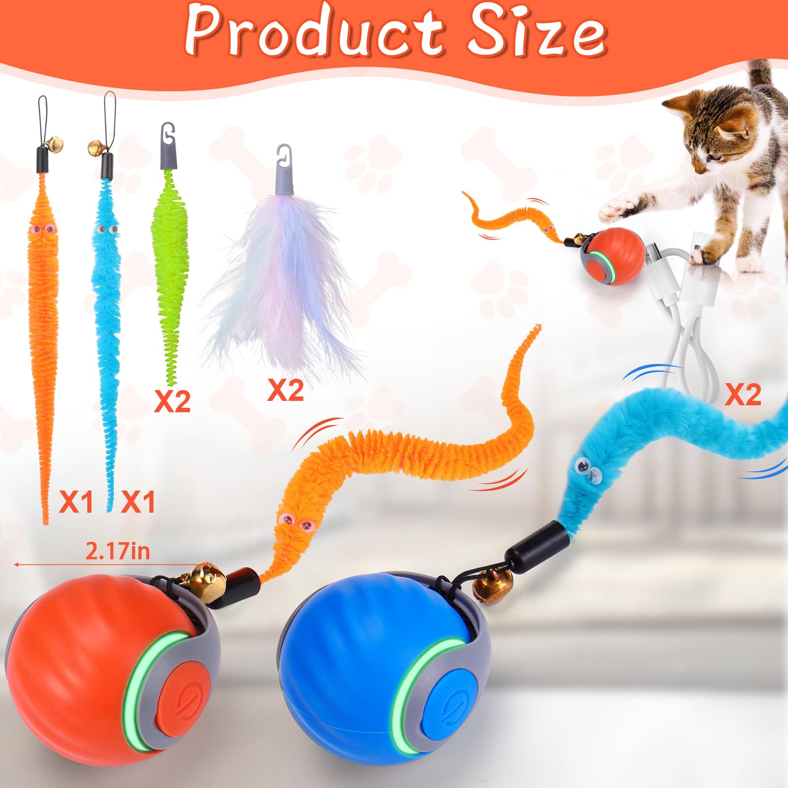 BABORUI silicone-shell cat toy designed for safe chewing.