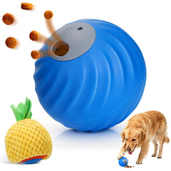 BABORUI interactive dog toy ball front view promotes treat dispensing and mental stimulation.