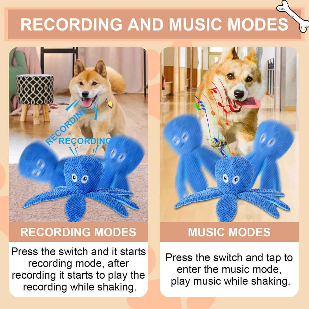 BABORUI octopus toy charging port illustrates rechargeable convenience for long sessions