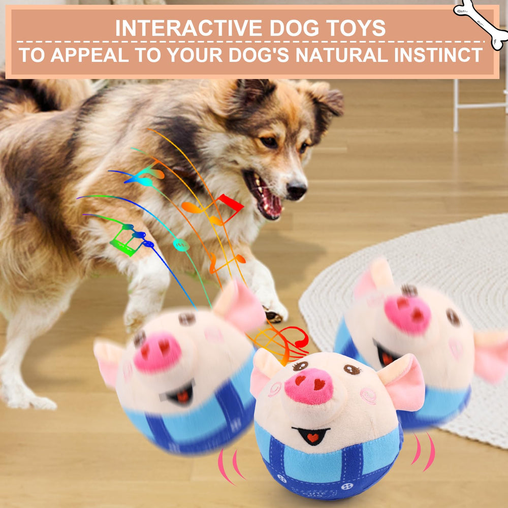 BABORUI pig-toy music-mode action for canine stimulation