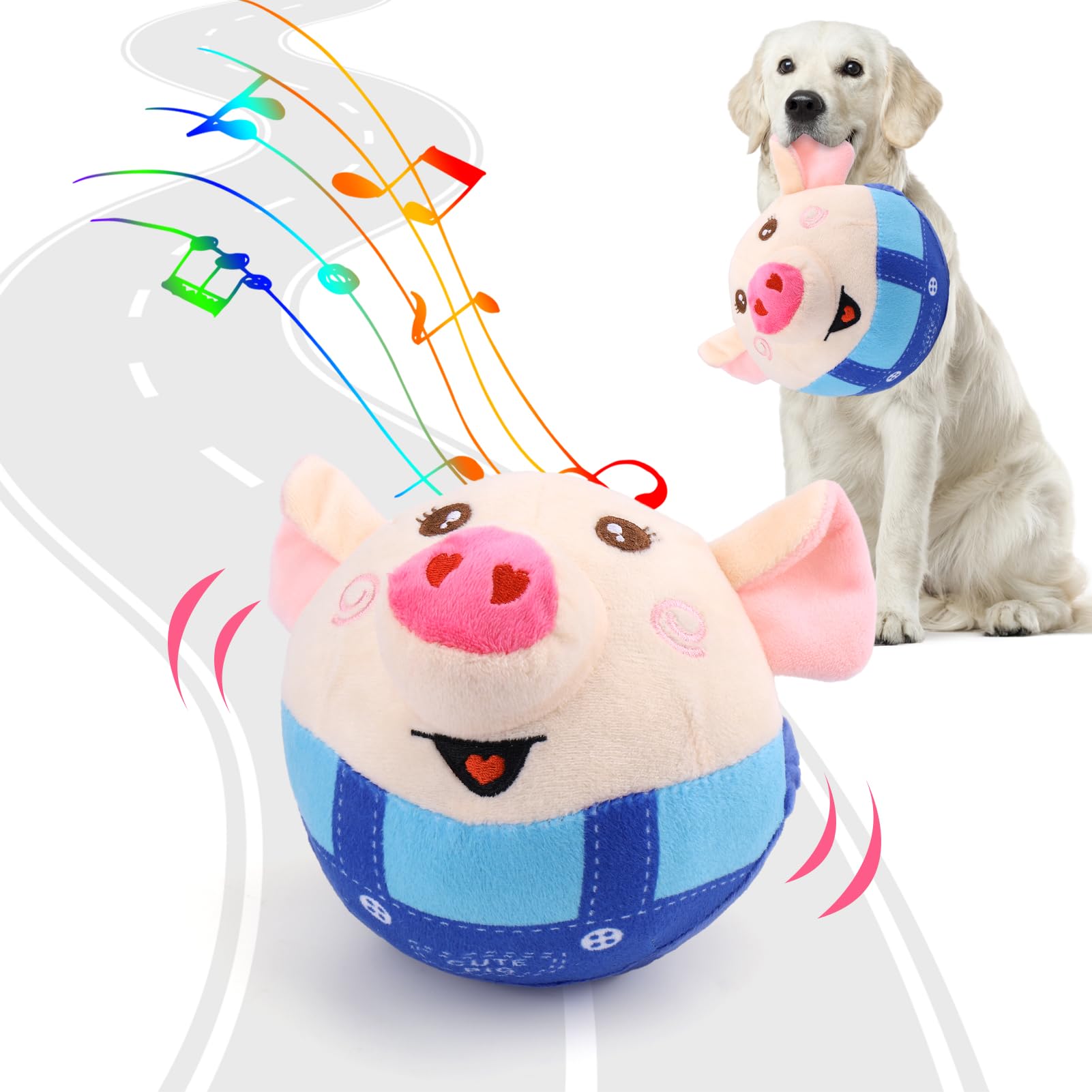 BABORUI pig-toy recording-mode close-up for interactive play