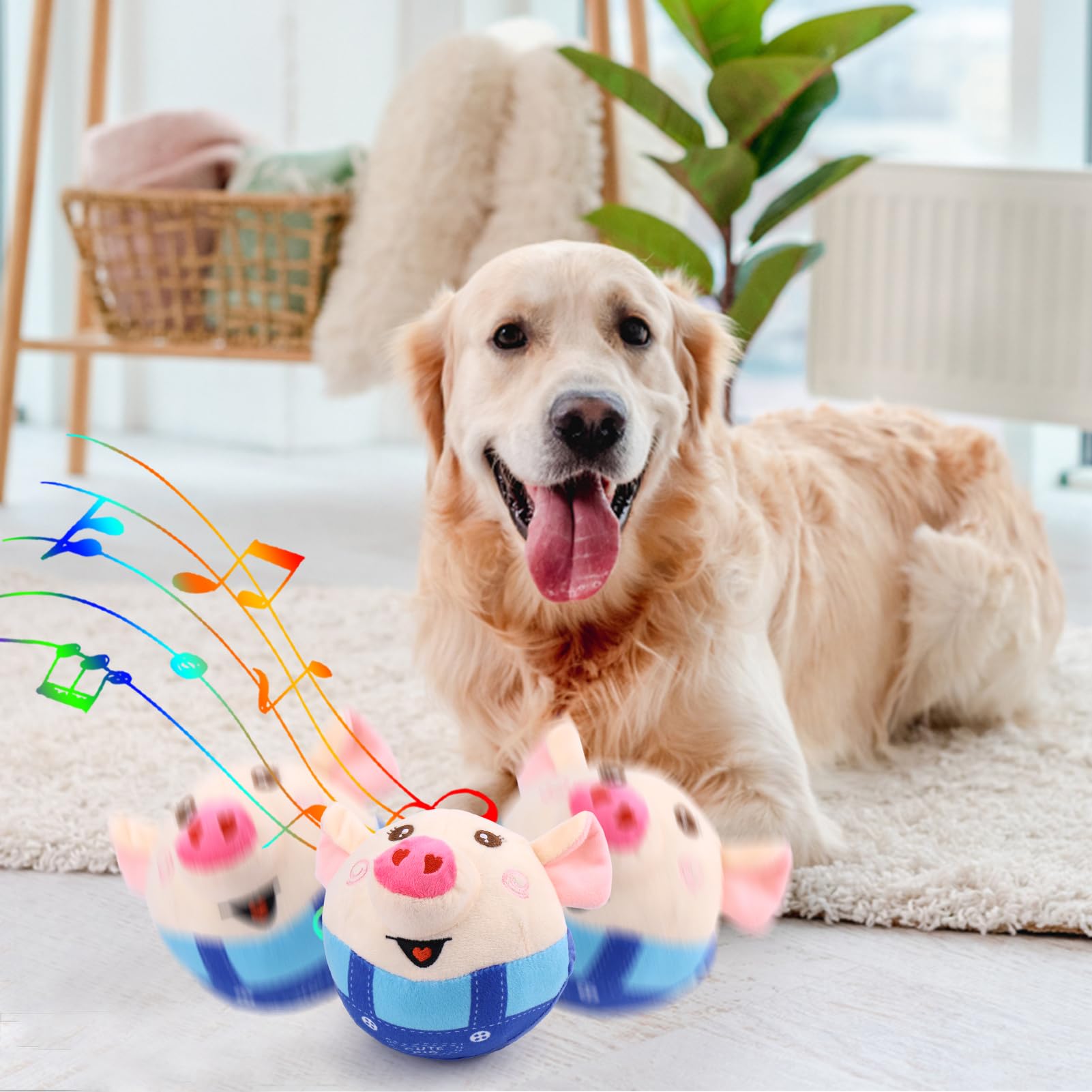BABORUI pig-toy suits small to large dogs for versatility