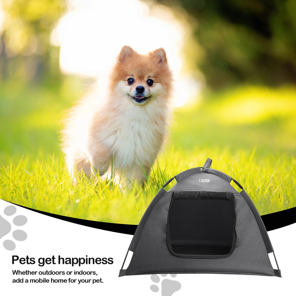 Babyezz cat tent breathable oxford-mesh fabric ensures good airflow for pets.