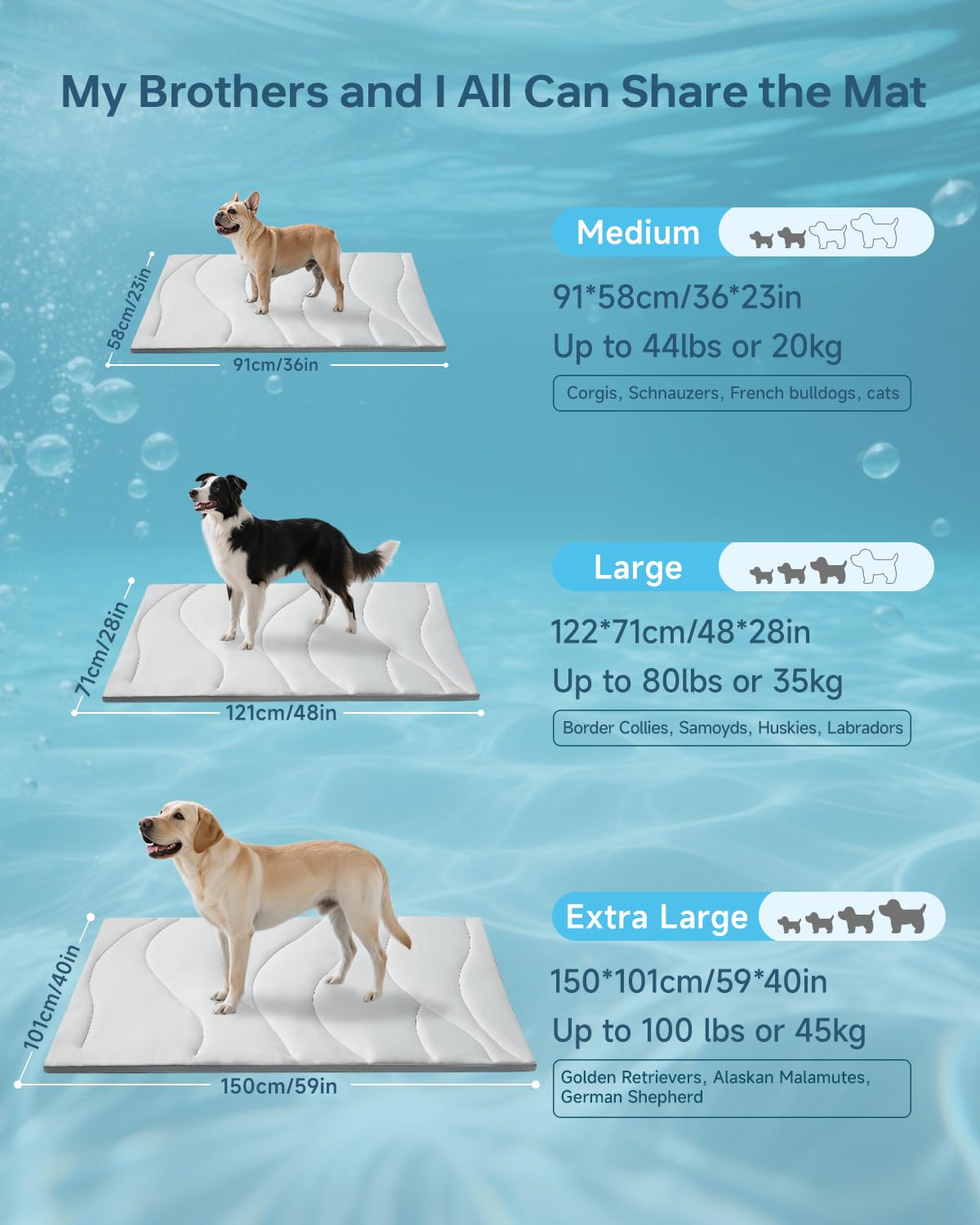 Babygreat dog cooling pad washable and easy to maintain after outdoor adventures