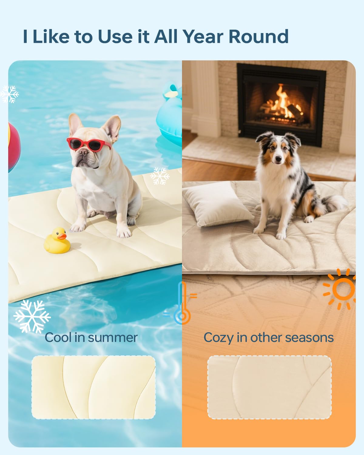 Babygreat portable cooling mat for travel and home use