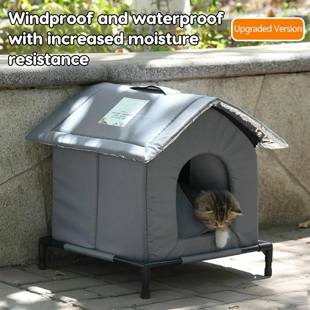 Babyye Outdoor Cat House interior with warm insulation for chilly nights