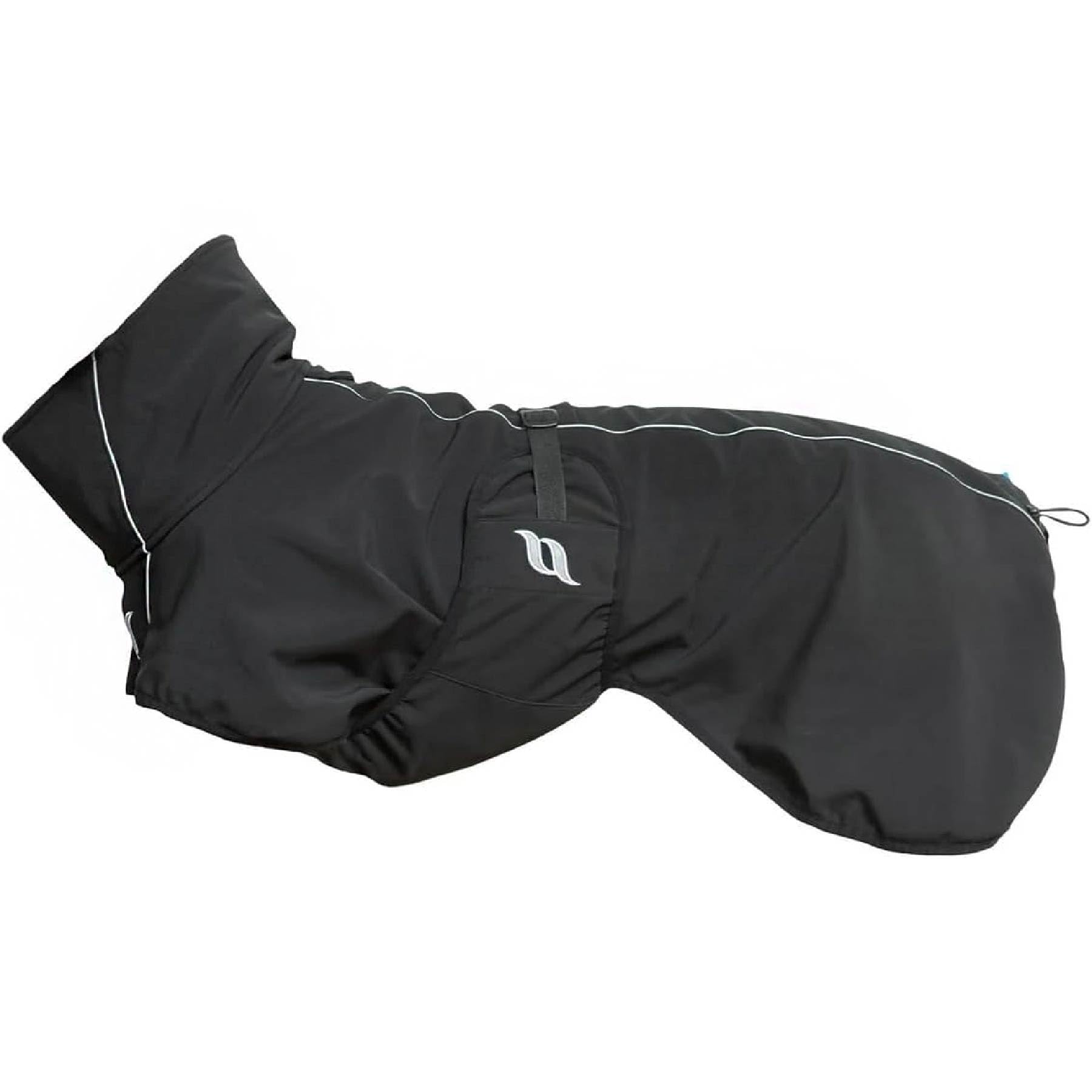 Back on Track Bark coat front-leg mobility view improves movement for high-tail-set dogs