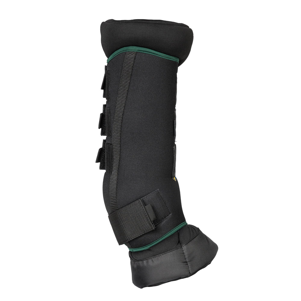 Back on Track Royal Quick Wraps Deluxe green color on horse leg wraps