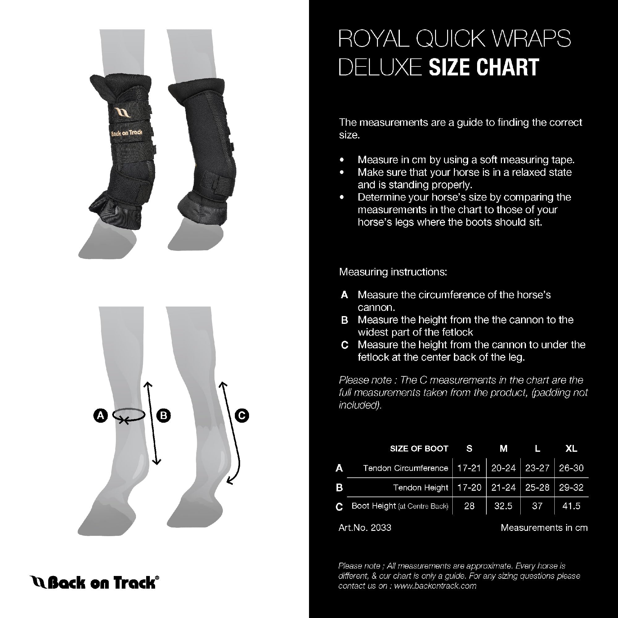 Back on Track Royal Quick Wraps Deluxe in-use wrap at stable or travel for secure protection.