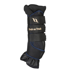 Back on Track Royal Quick Wraps Deluxe navy 18in closeup shows padded protection for joints.